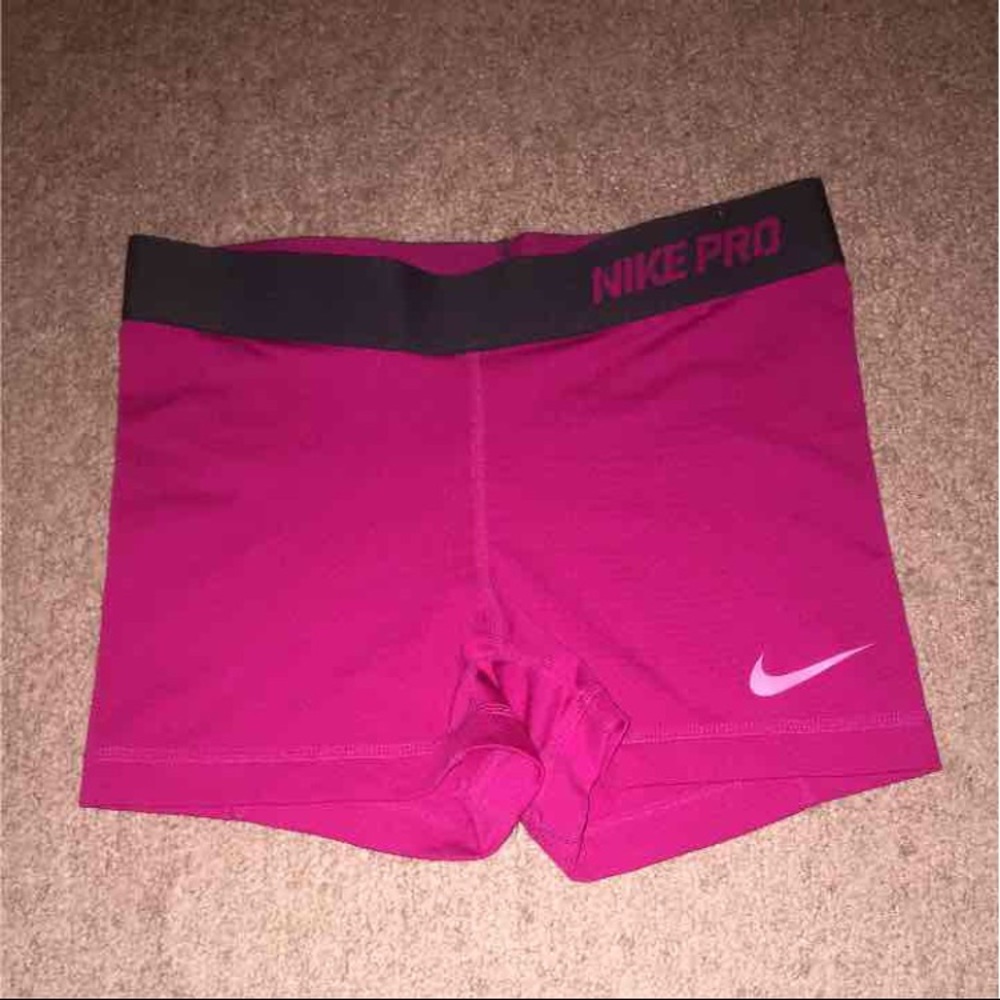 Hot Pink Nike Pro Gym Shorts